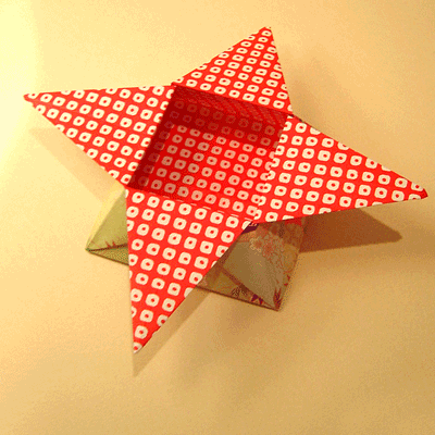 Origami Caixa Estrela