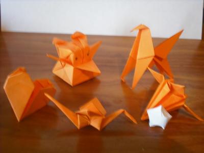 Origami that I made out of Post-Its!