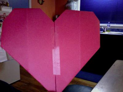 my (3rd) origami heart