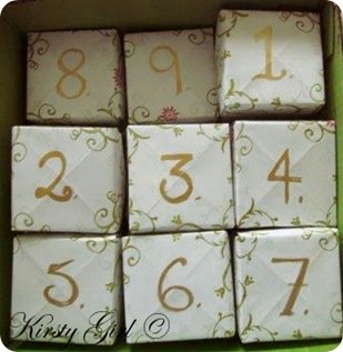 Advent Calendar made out of Masu boxes
