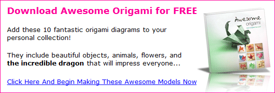 Origami Flower Lily Instructions Steps Stock Illustration
