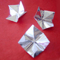 christmas origami easy origami flower with one piece of paper