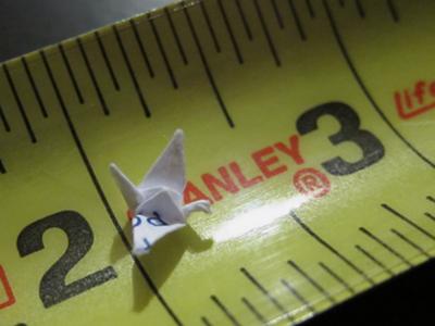 My tiny origami crane