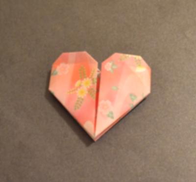 This is one of the types of origami hearts you can make